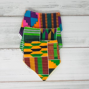African print baby bandana bib/ kente bandana bib /africentric bib
