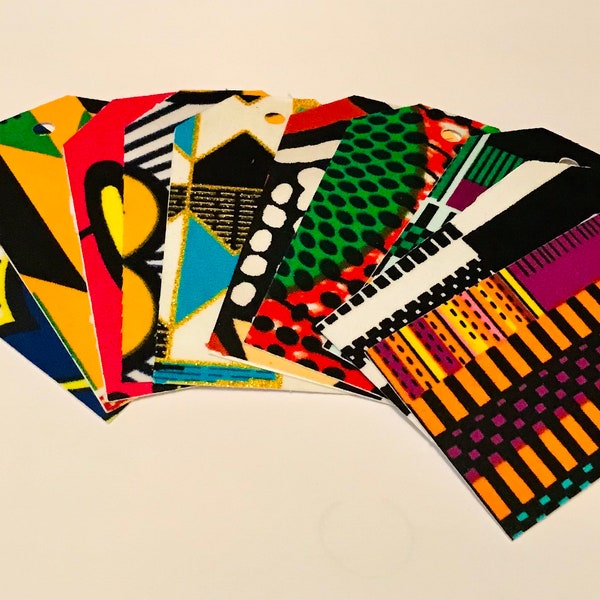 African print gift tags/ ankara tags/ kente gift tag/Afrocentric gift wrapping tag