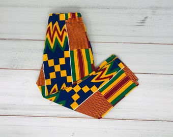 African Print Children's Pants: Kente Unisex Ankara Trousers