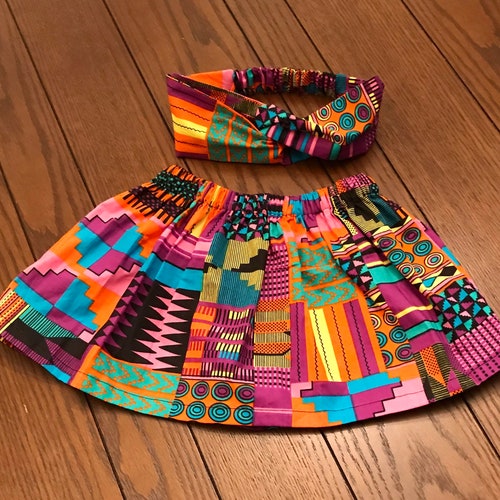 Ankara Girl Skirt Set African Print Girl Skirt Ankara Etsy
