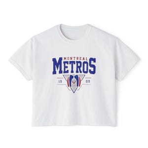 Montreal Metros Boxy Tee, Heated Rivalry Inspired Shirt, Montreal Metros Crop