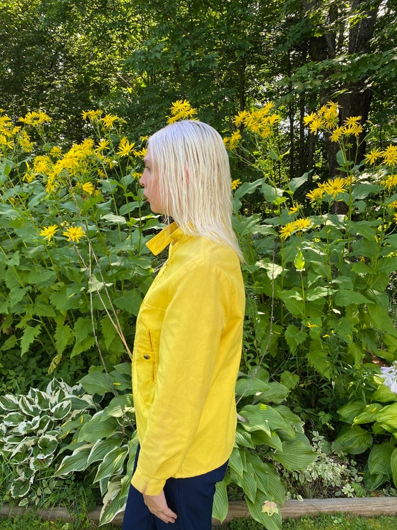 Super Cool Vintage 70s Yellow Moped/Scooter Jacket - image 2