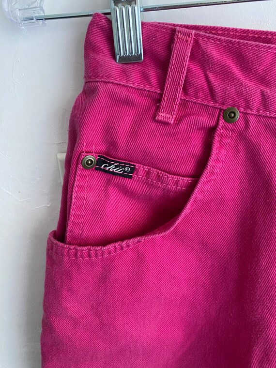 Magenta High Waisted Shorts - image 5