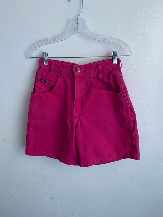 Magenta High Waisted Shorts - image 4