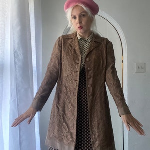 RESERVED Beautiful Vintage 60s/70s Handmade Dress Coat
