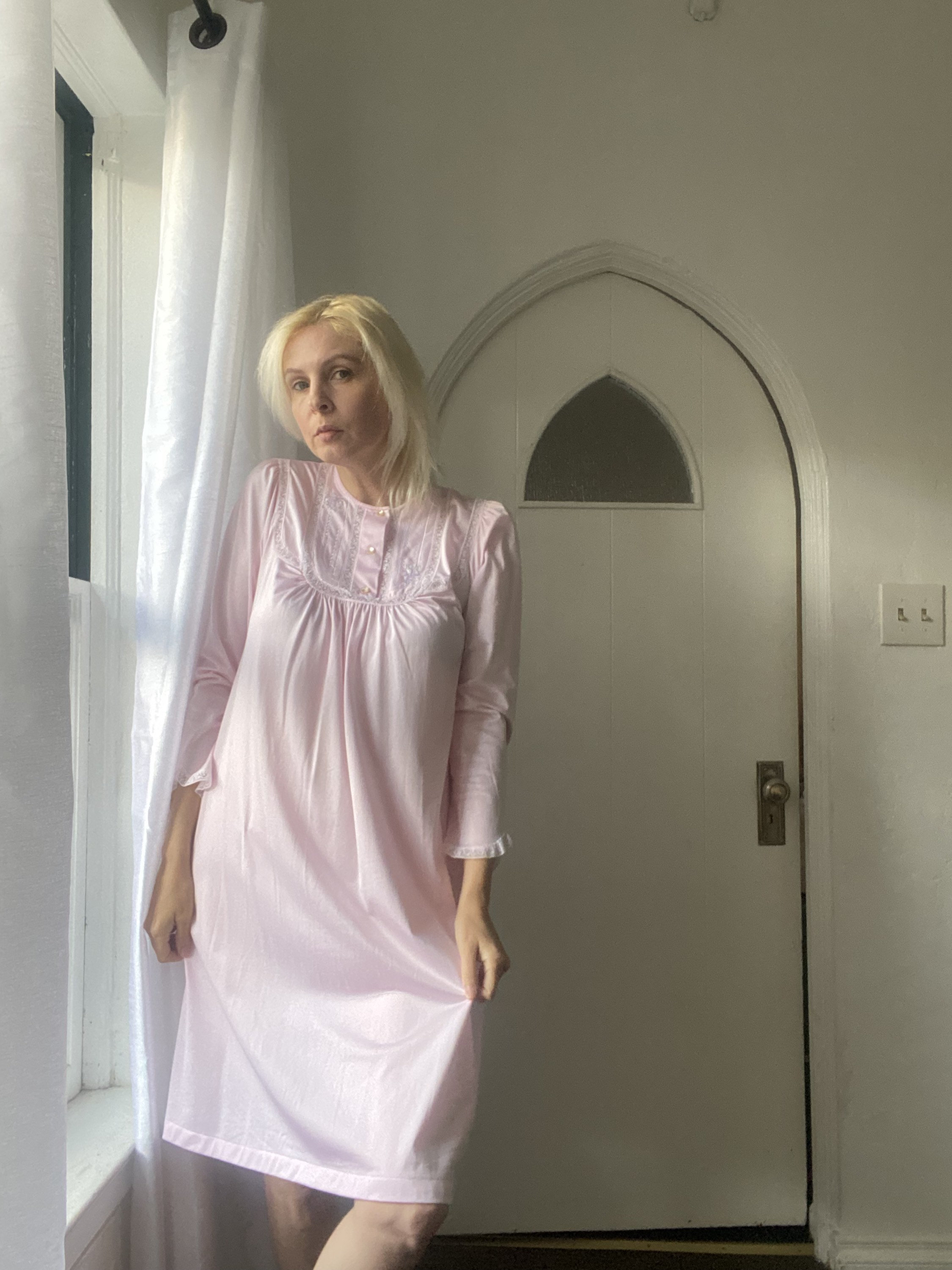 Sweet 80s Shadowline Nightgown Etsy