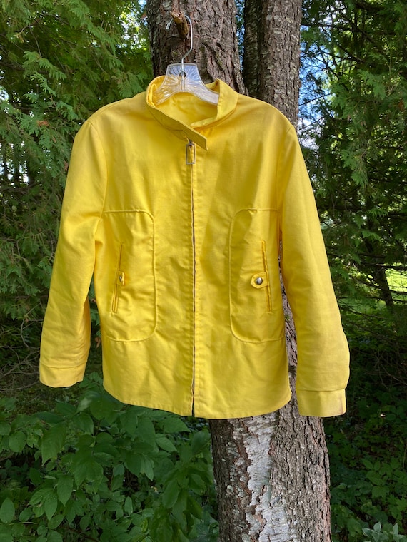 Super Cool Vintage 70s Yellow Moped/Scooter Jacket - image 4