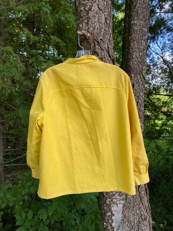 Super Cool Vintage 70s Yellow Moped/Scooter Jacket - image 9