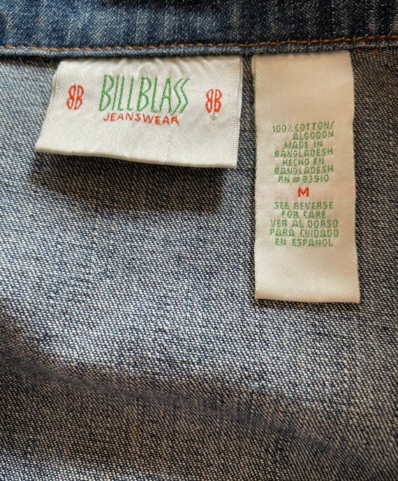 Classic Vintage 90s Bill Blass Jeanswear Denim Ja… - image 3