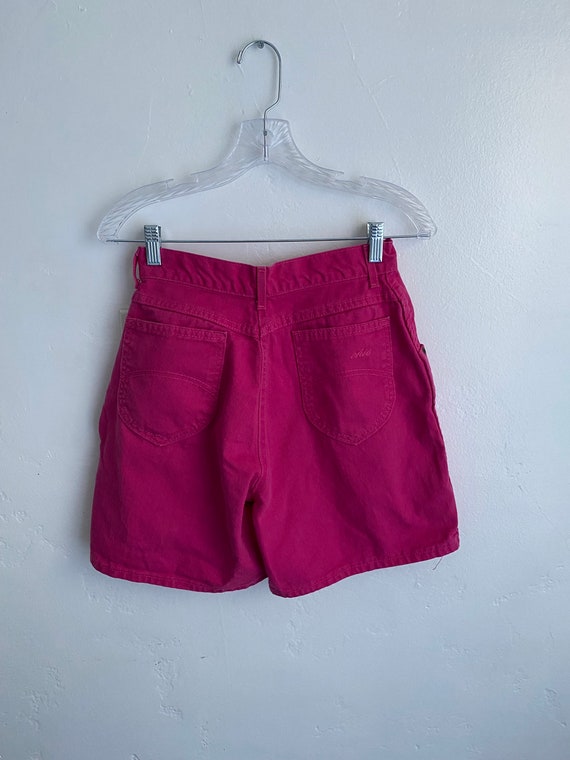 Magenta High Waisted Shorts - image 7