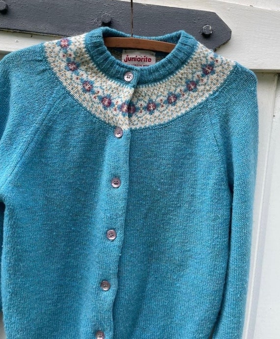 60s Juniorite Cardigan Sweater - image 6