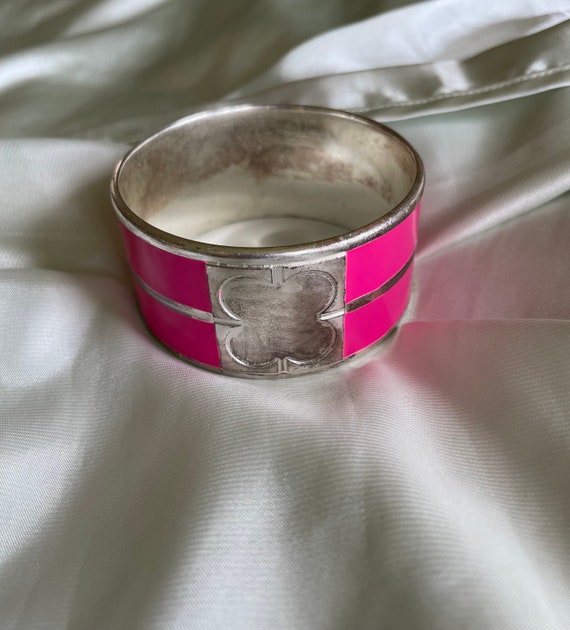 Fabulous Vintage 60s/70s Enamel Mod Bangle Bracel… - image 4