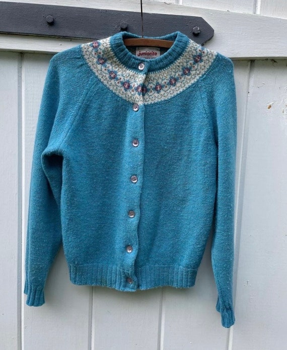 60s Juniorite Cardigan Sweater - image 4