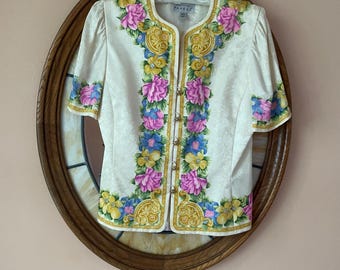 Top de seda Adrianna Papell