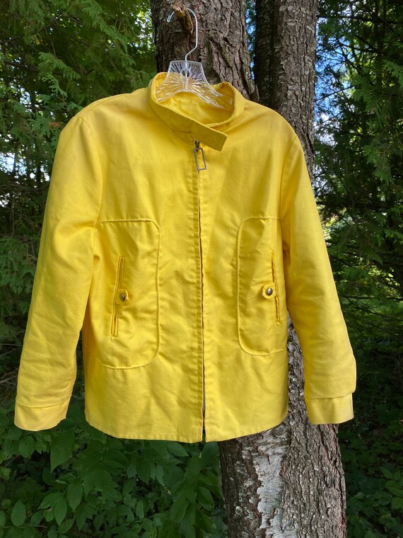 Super Cool Vintage 70s Yellow Moped/Scooter Jacket - image 5