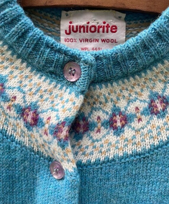60s Juniorite Cardigan Sweater - image 5