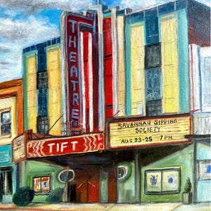 Beautiful, Historic &quot;Tift Theatre, Downtown Tifton,&quot;  8&quot;x10&quot; Limited Edition Signed print