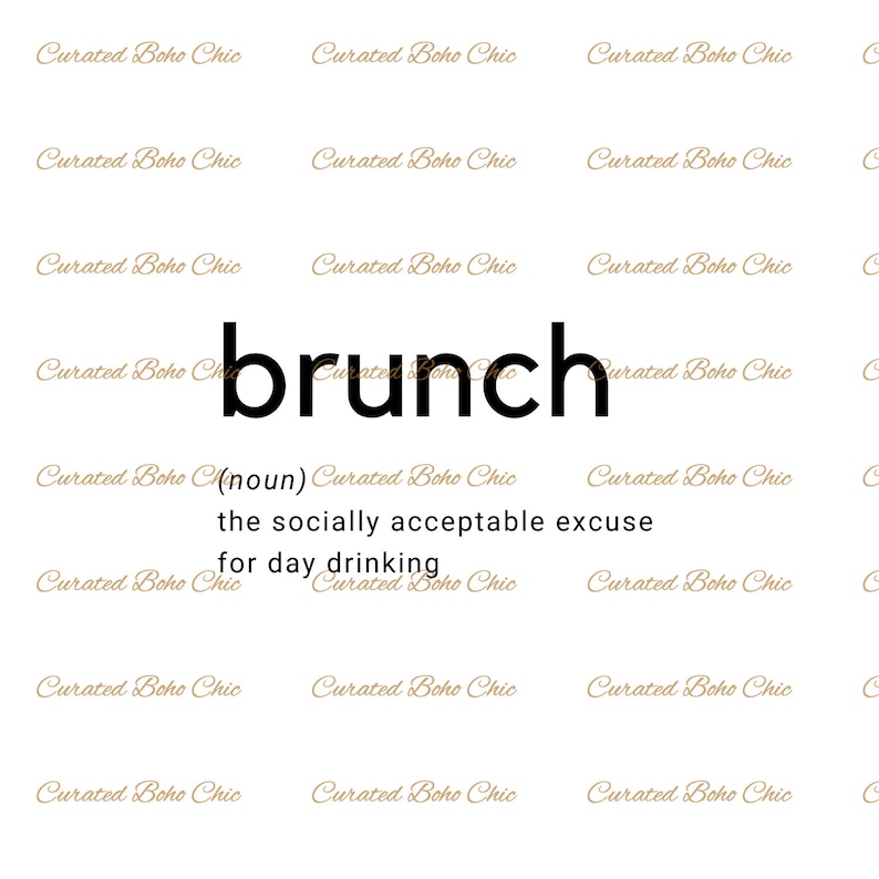 Brunch Definition SVG Digital Download Etsy