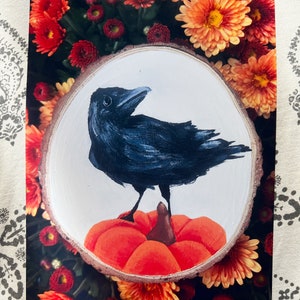 Pumpkin Crow Print 8&quot;x10&quot;
