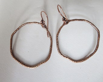 Copper Hoop Earrings