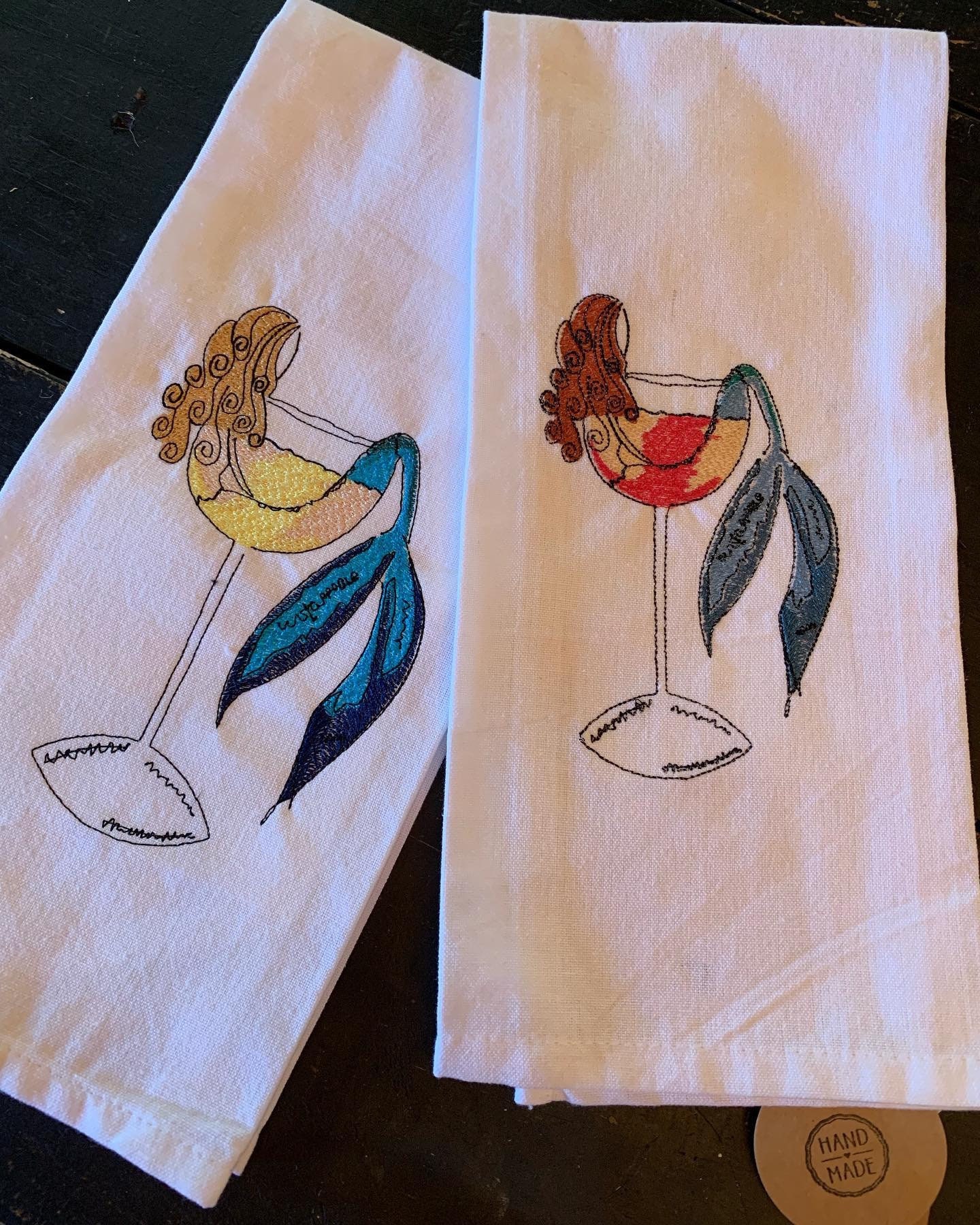 Wish I Was A Mermaid, Mermaid Dish / Kitchen Towel, Under the Sea Towel