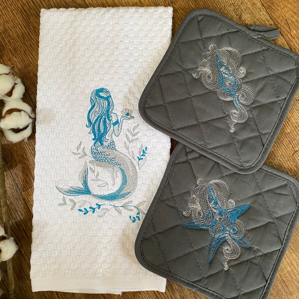 Mermaid Towel Etsy