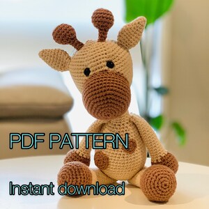 Giraffe crochet pattern - amigurumi - beginner/intermediate