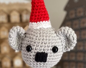 Koala-Weihnachtskugel - Häkelanleitung