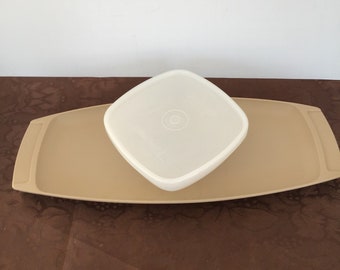 Vintage TUPPERWARE Serve-Ette #771 With Square Bowl #770 and Seal#772