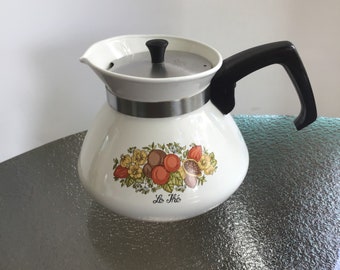 No Lid Replacement BASE ONLY Vintage Corning Ware Cookmates TK-2 Teakettle 7 Cups 1.75 Quarts Uncommon Piece circa 1968-1973
