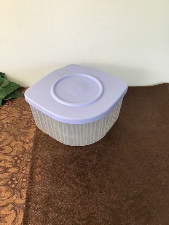 TUPPERWARE Fresh 'N Cool Clear Container 5056 With Blueberry Mist Seal 5059  