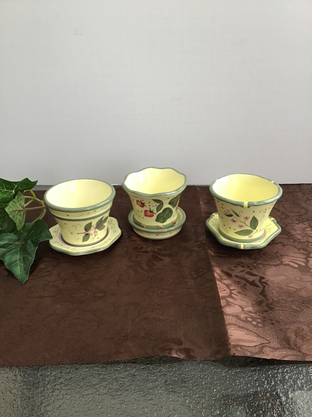 PARTYLITE Garden Lites Flower Pot Votive Holders Etsy