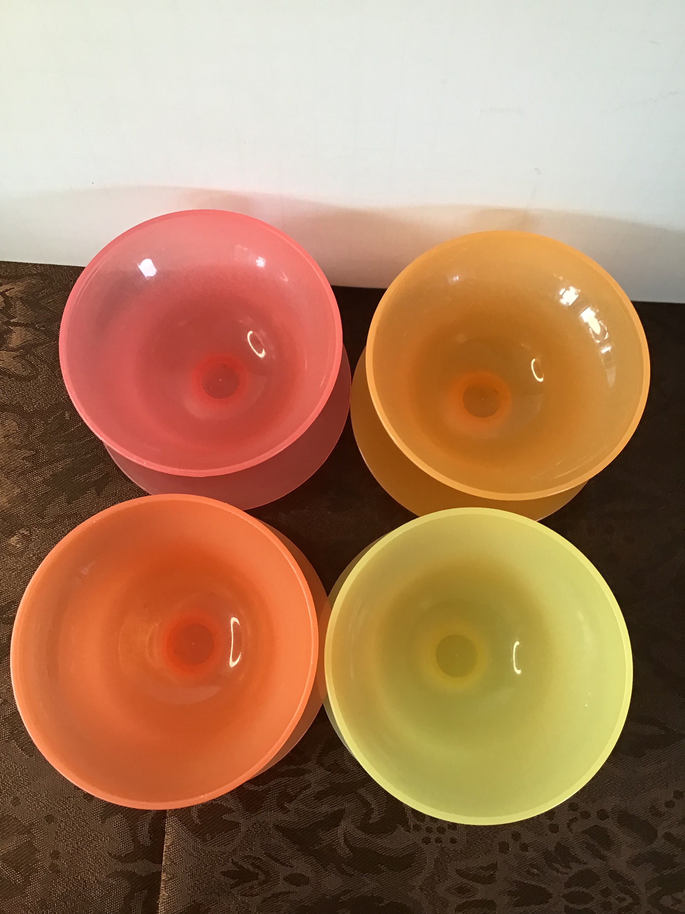 TUPPERWARE Dessert/jello/pudding Cups 754 Pastel Colors Etsy