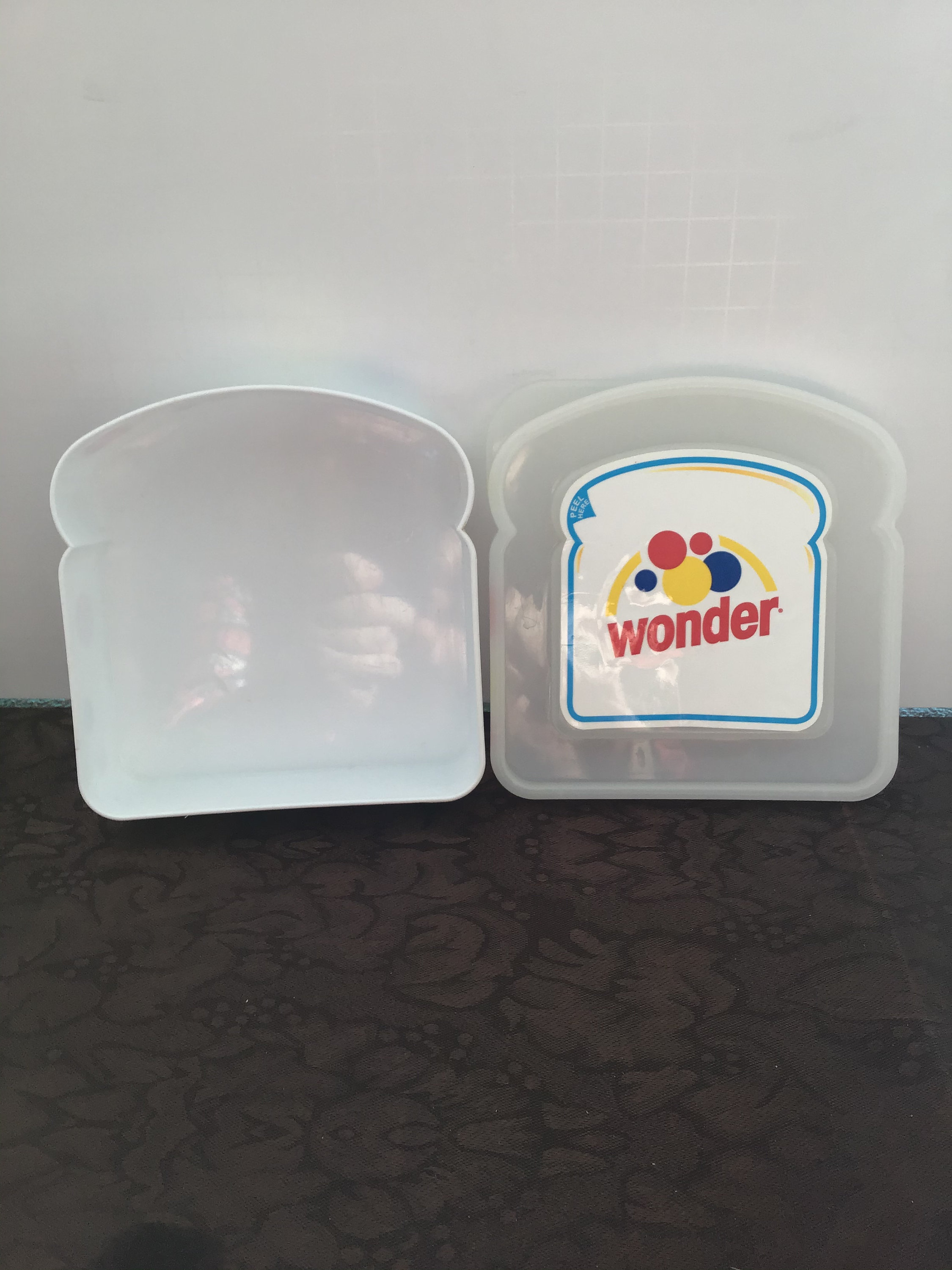 Vintage WONDER BREAD Sandwich Keeper/ Lunch Box Plastic Etsy