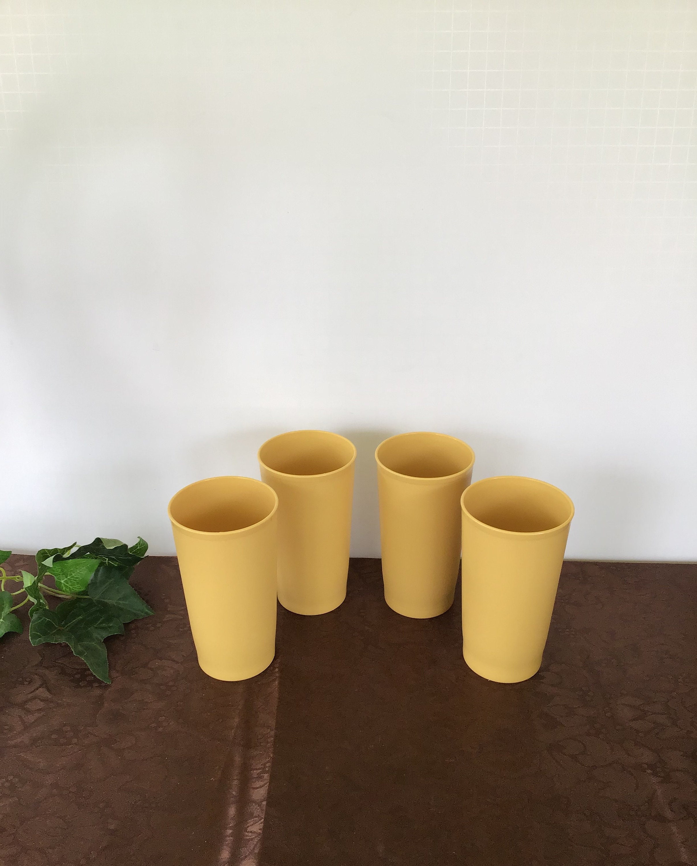 Vintage Tupperware Harvest Gold & Almond Pitcher Tumblers -  in 2023
