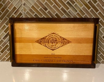 Wine Crate Panel Serving Tray