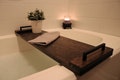 Rustic Solid Wood Bathtub Tray