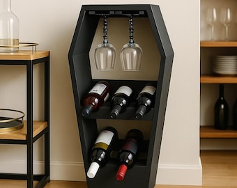 Coffin Wine Rack