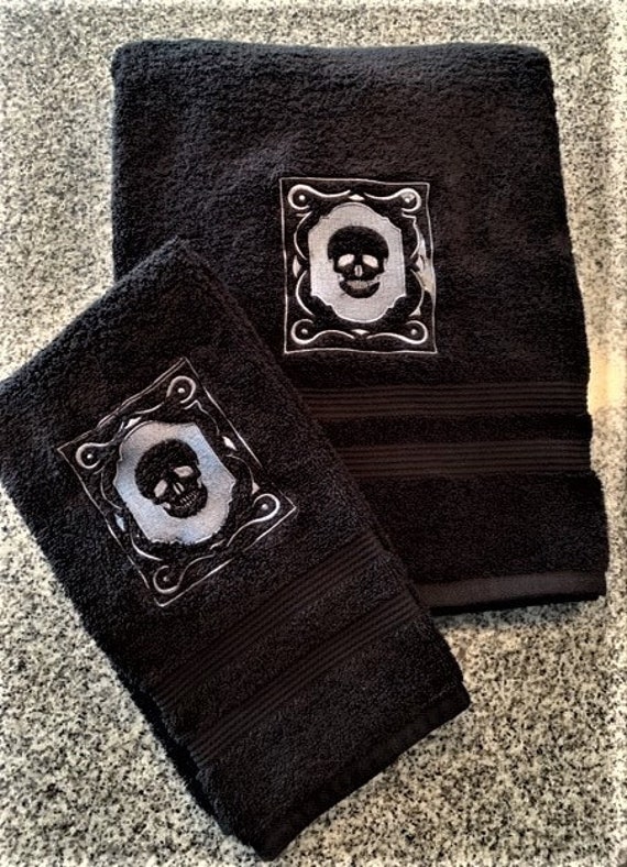 Skull bath outlet towel set