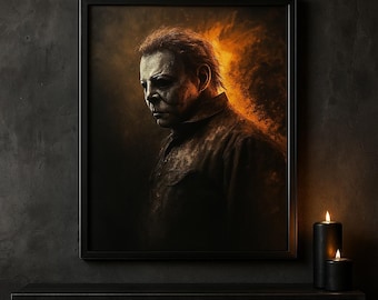 Michael Myers Halloween Print: Gothic Horror Movie Art (Digital Download