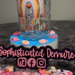 Glass Cup with Bamboo Lid & Straw|UV DTF Decorated Tumbler| Aesthetic Iced Coffee Cup| Reusable Glass Tumbler| Custom Drinkware