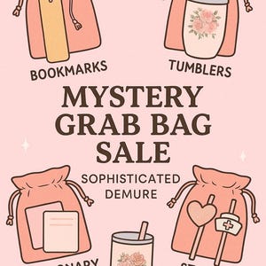 Stationary Mystery Grab Bag |Cute Aesthetic Desk Supplies| Surprise Notepads,Stickers & More| Office gift for Stationary Lovers
