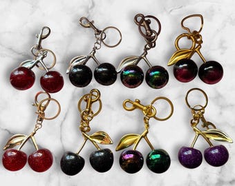 Large Cherry Purse Charms| Purse Charms| Fruit Purse Charms| Fashion Charms| Gifts for her| Mothers Day Gift