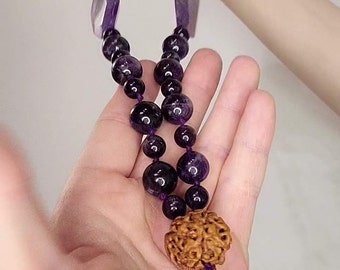 Knotted Amethyst Necklace