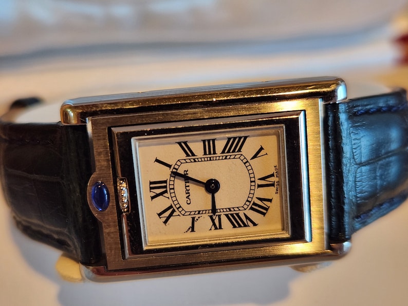 Cartier Vintage womens Basculante Tank model watch 2001 image 6