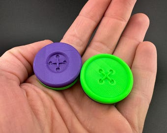 Fidget slider a due pulsanti / Giocattolo da scrivania ispirato ai pulsanti / Strano cursore tascabile / Fidget con pulsanti personalizzabili