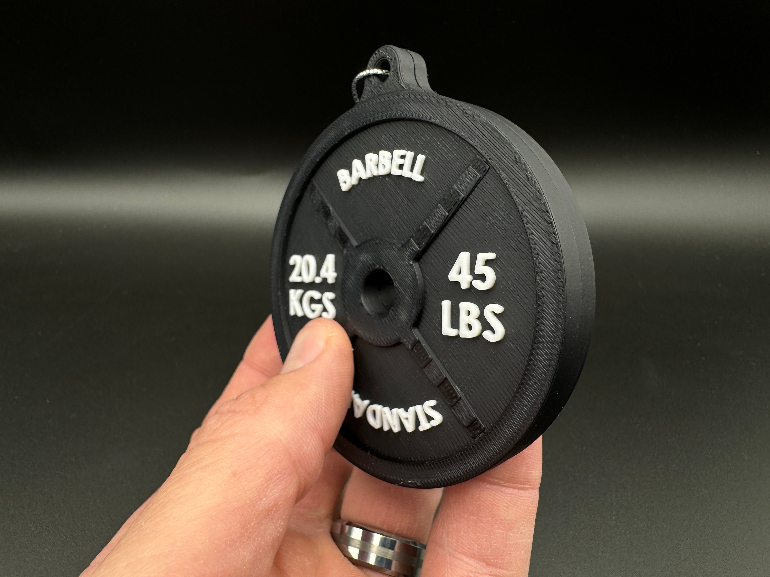 Weight Plate Ornament - 2 Sided Custom | Unique Holiday Gift | 3D ...