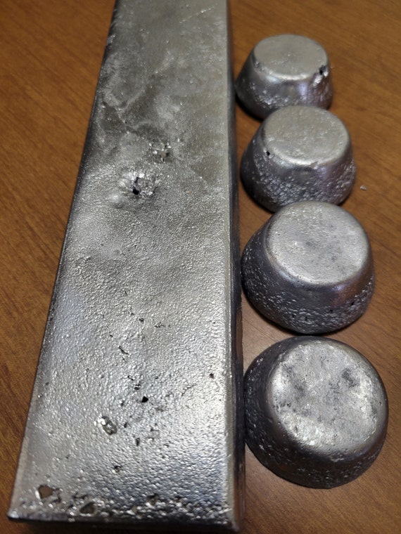 10lbs. Lead Ingots. Super Hard Alloy Etsy