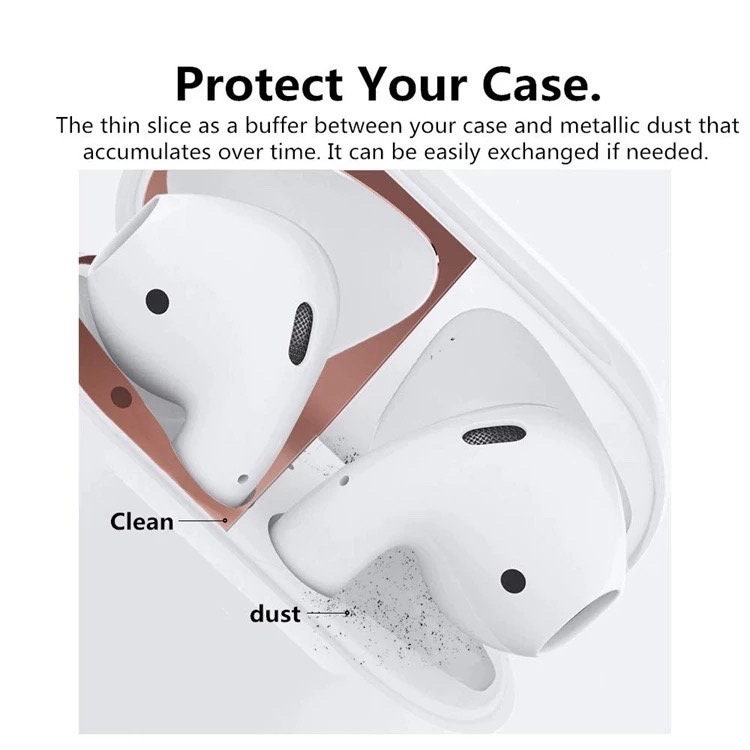 Custom Cut Out Dust Guard Airpods AirPod 1st/2nd Gen Metal Film Sticker