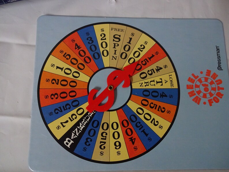 Vintage 1985 Wheel of Fortune Game Complete 80s Game Based on Number 1